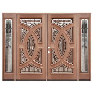 Puertas de Entrada de Madera Sólida Golden Aero GA-50G para Viviendas y Apartamentos - Hechas a Medida con Acabados en Nogal, Caoba, Madera de Palisandro, Chocolate y Blanco - Product Image 1