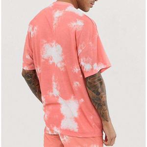 Conjunto deportivo informal de verano para hombre, transpirable, 100% algodón, camiseta y pantalones cortos lisos, venta al por mayor, logotipo personalizado OEM - Product Image 2