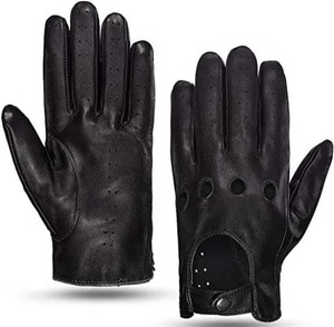 Guantes de Trabajo Resistentes al Frío, Forrados de Lana para Invierno, de Piel de Ciervo Granulada - Product Image 3
