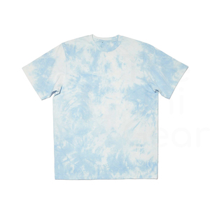 เสื้อยืดแขนสั้นผู้ชายลายมัดย้อม คอกลม ผ้าถัก สวมใส่สบาย ผ้าฝ้ายแท้ 100% แห้งเร็ว ระบายอากาศได้ดี ทรงหลวม - Product Image 1