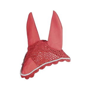 New Premium Horse Ear Bonnet Custom Logo Crochet <b>Fly</b> Veil Breathable Lightweight Equestrian Riding Horse Ear Protection - Product Image 4