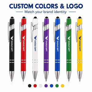 Custom Logo Orange Metal Ballpoint <b>Pens</b> with <b>Touch</b> <b>Screen</b> Stylus 1.0mm Black Ink Motivational Writing <b>Pens</b> <b>for</b> Office Desk Gifts - Product Image 4
