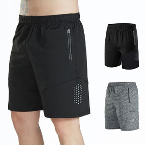 Shorts de sport pour homme sur mesure, écologiques, en maille solide, respirants, texture tricotée, confortables, avec cordon de serrage à la taille, séchage rapide - Product Image 5
