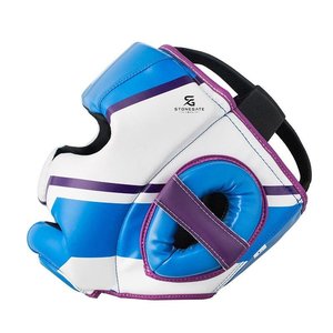 Protège-tête de boxe professionnel en cuir léger, respirant et réglable avec logo personnalisé pour l'entraînement MMA 2026 - Product Image 5