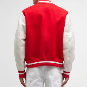 เสื้อแจ็คเก็ต Letterman Varsity แบบสั่งทำพิเศษ ตัวเสื้อทำจากผ้าขนสัตว์ คอตั้ง แต่งลายการ์ตูน เหมาะสำหรับใส่ในฤดูหนาว ดีไซน์ทันสมัย เหมาะสำหรับทั้งชายและหญิง - Product Image 5