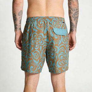 กางเกงขาสั้นคาร์โก้แบบสวมใส่สบาย ยืดหยุ่นได้ กางเกงออกกำลังกายผู้ชาย มีกระเป๋าซิป แห้งเร็ว ระบายอากาศได้ดี เหมาะสำหรับการฝึกซ้อม กางเกงชายหาด - Product Image 2