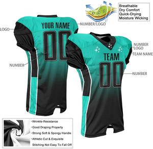 Uniformes de football pour jeunes par sublimation de haute qualité OEM uniformes sublimés par l'équipe sportive maillots de football américain porter - Product Image 2