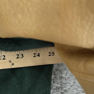 เสื้อแจ็คเก็ตวาร์ซิตี้ทรงสลิมฟิต รุ่นวิทยาลัย วัสดุผ้าขนสัตว์และหนัง สีเขียว ไซส์ใหญ่ แบบ Letterman ของแท้จากอเมริกา - Product Image 4