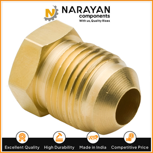 ข้อต่อปลายทองเหลืองแบบเฟลร์ปลั๊กสำหรับระบบแก๊ส น้ำ และอากาศ ขายส่ง - Product Image 5