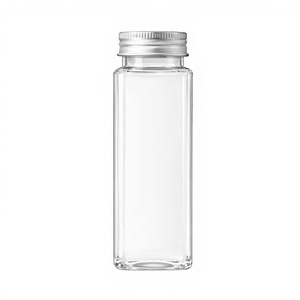 ขวด PET ทรงสี่เหลี่ยมใส ขนาด 300 มล. รุ่น VN300-3330 ฝาเกลียว ปรับแต่งได้ สำหรับบรรจุน้ำผลไม้และชา - Product Image 1