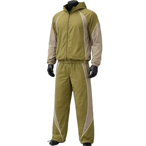 Customized Manufacture Tracksuit Splice Color <b>Black</b> Tracksuit Nylon Polyester Streetwear <b>Windbreaker</b> Nylon Tracksuit Men 2027 - Product Image 1