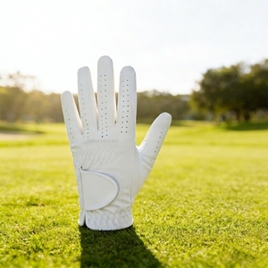 Gant de golf en cuir pour homme, gant de golf pour gaucher, gant de golf blanc pour femme, main gauche - Product Image 1
