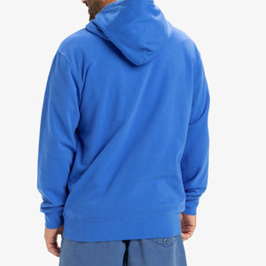 Men's Blue Full <b>Zip</b> <b>Hooded</b> Fleece Sweatshirt Regular Fit Solid Color Autumn Wear - Product Image 6