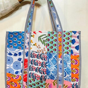 Sac fourre-tout avec imprimé girafe et palmier, poignées rayées vertes, style bohème, sac de shopping à dessus ouvert, utilisation toutes saisons - Product Image 6