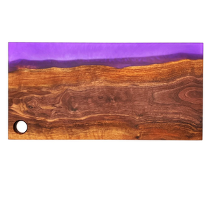 Planche à découper artisanale en résine époxy et bois River Artistic pour couper fruits, légumes, viande, pour ustensiles de cuisine - Product Image 4