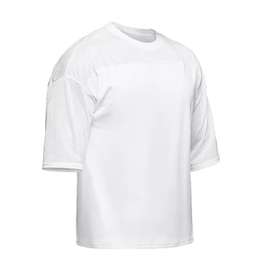 T-shirt en maille respirante pour homme, logo personnalisé, maillot de sport léger à manches courtes, vêtements d'entraînement de gym - Product Image 1