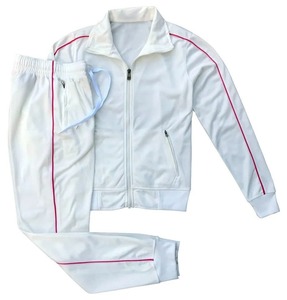 Two Piece Embroidery Tracksuit 100% Cotton <b>Zip</b> <b>up</b> Hoodies and Sweatpants Set Custom Sweat Suits Women - Product Image 3