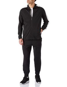 Ensembles de survêtements d'hiver pour hommes en coton et polyester de qualité, tissu polaire doux, fermeture éclair intégrale, 2 en 1, vêtements de jogging, logo brodé personnalisé - Product Image 1