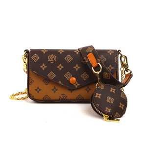Bolso Bandolera Pequeño Cuadrado para Mujer, Bolso de Hombro Portátil con Cadena, Clásico - Product Image 1