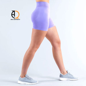 Shorts décontractés taille haute pour filles, shorts en jersey pour femmes avec poches - Product Image 4