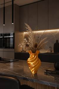 Customized Handmade Aluminium Tabletop Flower Pot For Home & Garden Decor Golden Flower <b>Vase</b> For Event And Wedding Centerpieces - Product Image 5