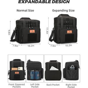 Sac à lunch tactique isotherme à design extensible - Product Image 3