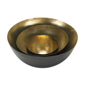 Ensemble de bols de service en métal poli luxueux avec motif floral, compatibles lave-vaisselle, pour servir des aliments lors de fêtes - Product Image 4