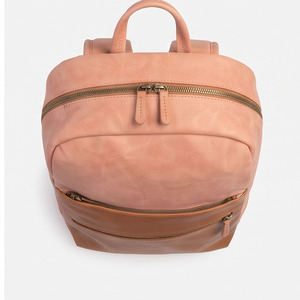 Men Leather Laptop <b>Backpack</b> Fashion Men's Business Work Leather <b>Backpack</b> Mens Zipper Leather Travel <b>Backpack</b> - Product Image 4
