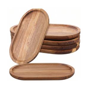 ถาดไม้กระถินณรงค์แบบแผ่นเรียบพร้อมเทคนิคการแกะสลัก สำหรับบาร์บีคิว ชาญี่ปุ่น ขนมเค้ก ใช้เสิร์ฟแบบใช้แล้วทิ้ง - Product Image 5