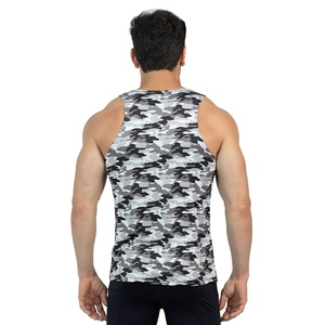 Camiseta para correr para hombre, camiseta sin mangas estampada para gimnasio, musculosa, ajustada, sublimación personalizada, Impresión de tu logotipo, sin mangas, secado rápido, transpirable, 100% - Product Image 6
