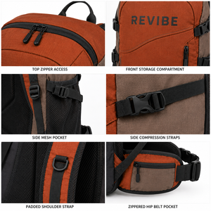Custom Outdoor Hiking <b>Backpack</b> Lightweight Trekking Travel Daypack Private Label Wholesale Manufacturer OEM ODM - Product Image 6