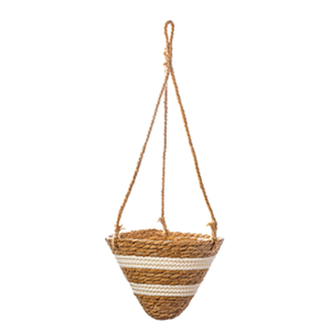 Macetas de Almacenamiento de Mimbre y Algodón de Estilo Retro, Hechas a Mano en Vietnam, Ecológicas, con Asas - Product Image 1