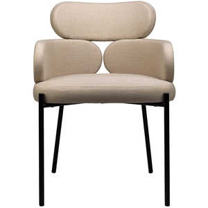 Sillón de Tela Moderno de Estilo Nórdico Minimalista para Cafetería, Restaurante, Silla de Comedor de Lujo Ligero con Respaldo para el Hogar - Product Image 3