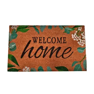 Affordable Prices Decorated Design Printed PVC Made Backed Coir Made Mat For Home & Office Door Mats Manufacture in India