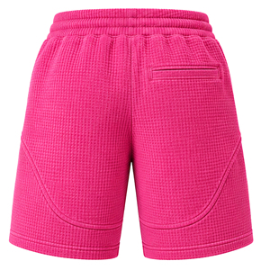 <b>Mens</b> Waffle Knit <b>Shorts</b> Custom Design Summer Casual <b>Shorts</b> Elastic Waist Drawstring Lightweight Gym Fitness Training <b>Lounge</b> Wear - Product Image 3