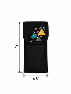 Good Vibes - Estuche para gafas de lona de 7 pulgadas con un solo compartimento y botón protector, multifuncional, informal, portátil - Product Image 2