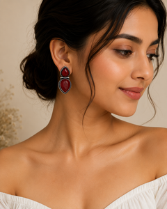 Trade Assurance Antique <b>Silver</b> Plated Brass Classic Diamond Women's <b>Stud</b> <b>Earrings</b> for Anniversary | Wholesale Bulk Direct - Product Image 3