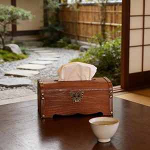 Elegant Wooden Tissue Holder With <b>Box</b> Shape Design Perfect For <b>Vanity</b> Counters And Side Tables Tissue container From India - Product Image 4