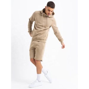 Ensemble sweat à capuche et short 100 % coton jersey, coupe ajustée, manches longues, col rond, écologique, collection Printemps, en poly double épaisseur pour la sécurité - Product Image 4