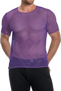 Nouveauté : T-shirts en maille filet transparents, coupe ample streetwear, haute qualité, avec logo personnalisé, respirants - Product Image 2