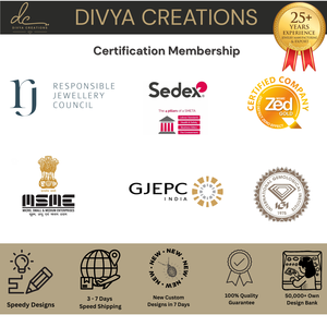 Divya Creations Women's 925S <b>Solid</b> <b>Silver</b> Rhodium Plated Classic Design Prong Setting Brilliant Cut IGI Certified 1.4Cts Ring - Product Image 5