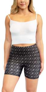 Pantalones Cortos Deportivos de Punto para Mujer, Cintura Baja Elástica, Estampado Floral, Secado Rápido, Spandex y Poliéster, Corte Regular - Product Image 2