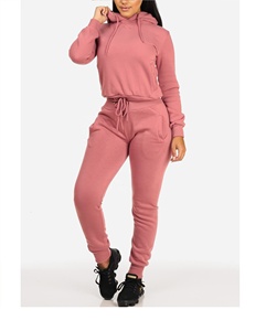 Survêtement d'hiver personnalisé pour femmes, taille plus, unisexe, respirant, pull-over, épais, 100% coton, broderie - Product Image 1