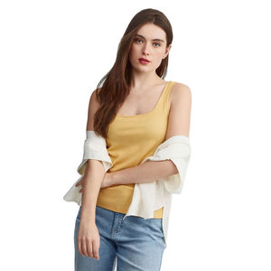Débardeur côtelé sans manches tendance streetwear pour femme, fabricant OEM, débardeurs pour femmes, impression/logo personnalisés acceptés - Product Image 5