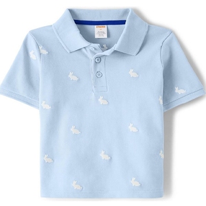 Polo en coton pour bébés garçons INDEX, imprimé voiture, blanc, manches courtes, uniforme scolaire, nourrissons, tout-petits, tissu Oxford - Product Image 6