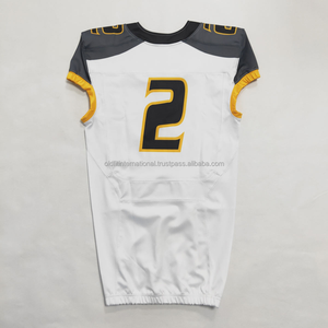 Camiseta de Voleibol Sublimada Personalizada Sendai, Blanca, Negra y Amarilla, Número 2, Manga Corta, Ajustada, Absorbe la Humedad, Unisex para Adultos - Product Image 3