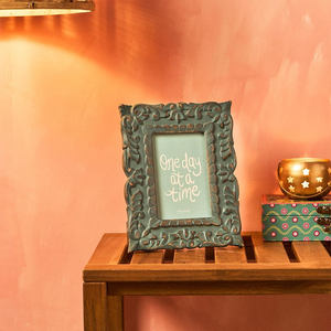 Cadre photo rustique artisanal en bois massif, style vintage, décoratif pour la maison, le bureau et la décoration intérieure - Product Image 2