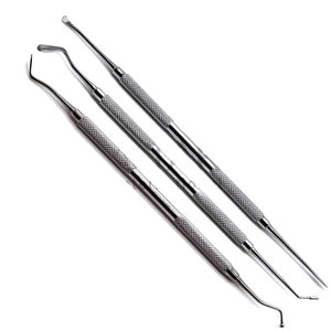 3 pièces Dental Woodson # Kit de 3 pluggers à double extrémité en composite plastique pour instruments dentaires professionnels - Product Image 1