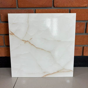 Carrelage en céramique noir et blanc effet marbre mat 30x30cm, design personnalisé pour sol de salle de bain, carrelage pour sol intérieur - Product Image 1