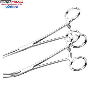 Pinces hémostatiques Kelly, outil chirurgical, 8 pouces, pinces à verrouillage manuel, mécanisme à cliquet, acier inoxydable, lot de 2, certifié CE - Product Image 4